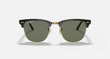 Ray-Ban Clubmaster Unisex Lifestyle Sunglasses - Front view showcasing sleek all-metal frames and gradient lenses