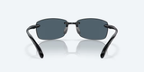 Costa del Mar Ballast Men Lifestyle Polarized Sunglasses - Front view, frameless design with TR90 nylon construction