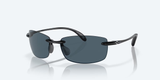 Costa del Mar Ballast Men Lifestyle Polarized Sunglasses - Front view, frameless design with TR90 nylon construction