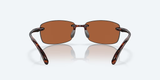 Costa del Mar Ballast Men Lifestyle Polarized Sunglasses - Front view, frameless design with TR90 nylon construction