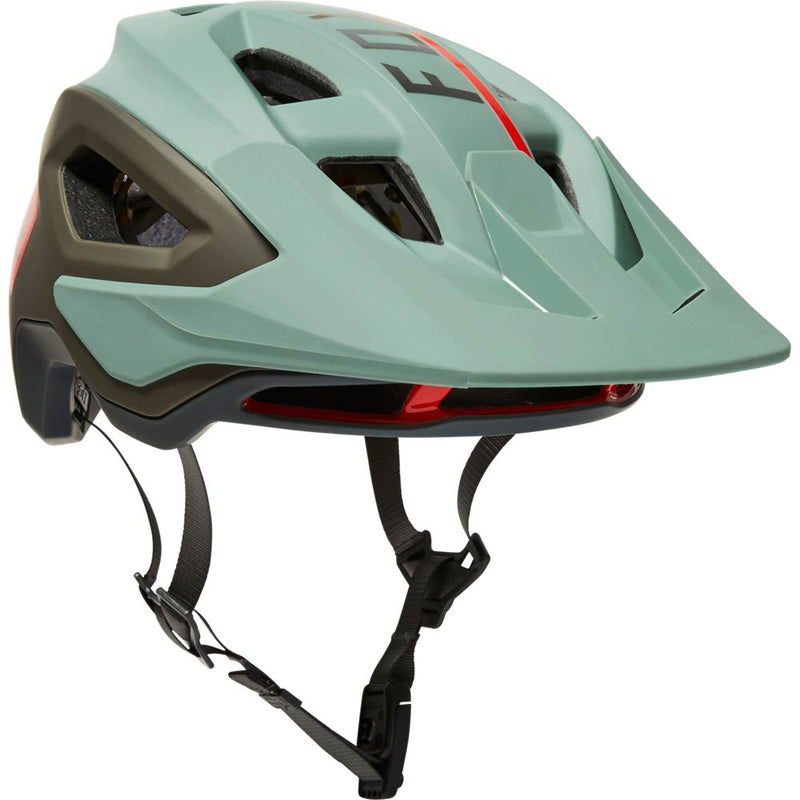 Fox Racing Speedframe Pro Blocked MTB Helmet Eucalyptus 1