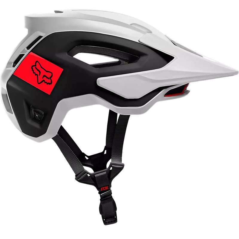 Fox Racing Speedframe Pro Blocked MTB Helmet White 2