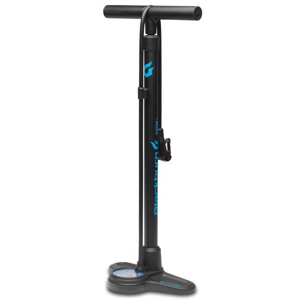 Blackburn Piston Bike Floor Pump (Piston 2-10 Pack, Black/Cyan)