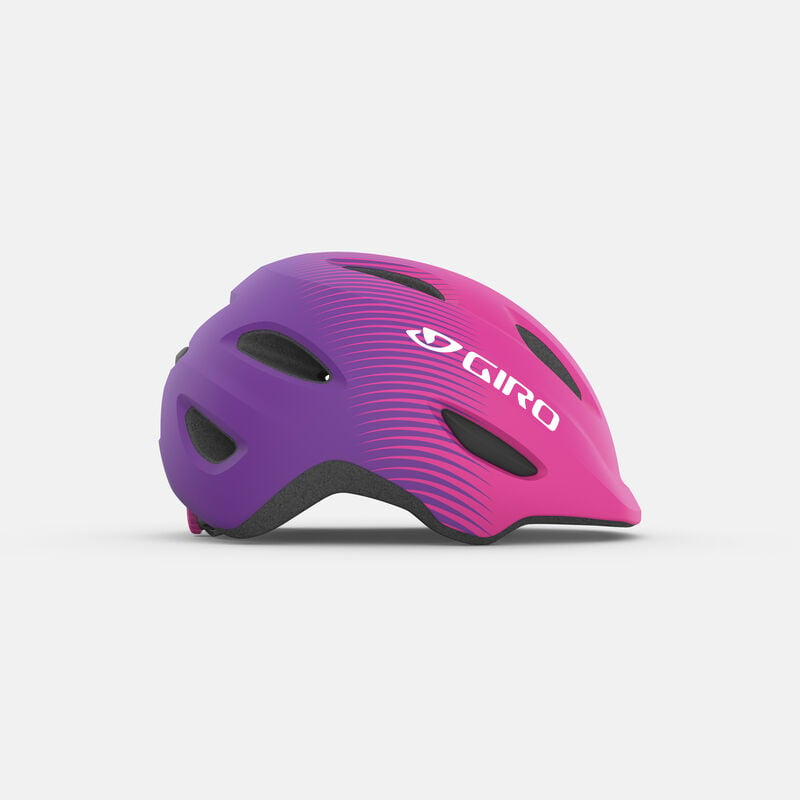 "Giro Scamp MIPS Unisex Youth Bike Helmet - Secure Fit and Kid-Friendly Designs" Matte Bright Pink Purple Fade