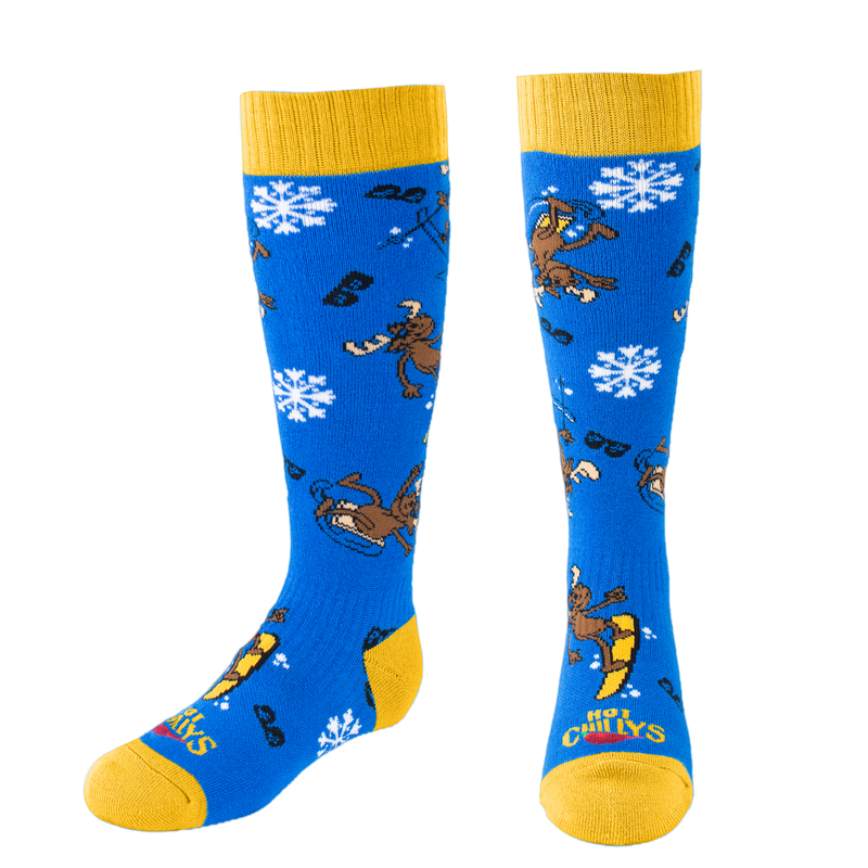 Hot Chillys Youth Moose Mid Volume Sock - Kids' snowboarding socks