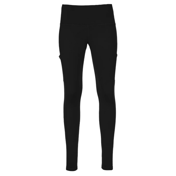 Hot Chillys Women's Micro-Elite Chamois Midweight Thermal Warming Stretching Body Fit Base Layer Legging with Pockets