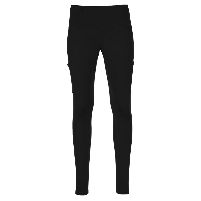 Hot Chillys Women's Micro-Elite Chamois Midweight Thermal Warming Stretching Body Fit Base Layer Legging with Pockets