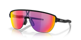 Oakley Corridor Rectangular Men Sunglasses - Front view, showcasing semi-rimless shield design and Unobtainium features