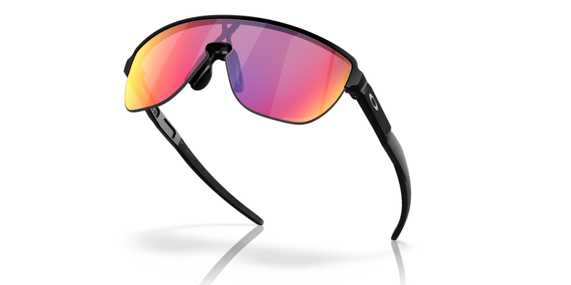 Oakley Corridor Rectangular Men Sunglasses - Front view, showcasing semi-rimless shield design and Unobtainium features