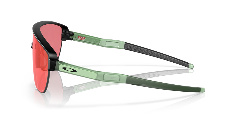 Oakley Corridor Rectangular Men Sunglasses - Front view, showcasing semi-rimless shield design and Unobtainium features