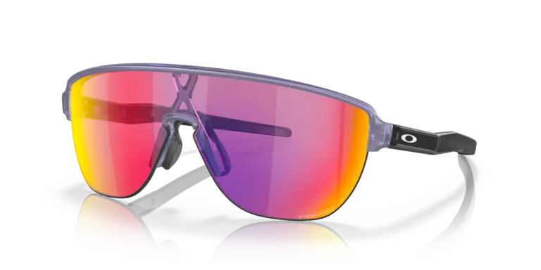 Oakley Corridor Rectangular Men Sunglasses - Front view, showcasing semi-rimless shield design and Unobtainium features