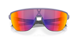 Oakley Corridor Rectangular Men Sunglasses - Front view, showcasing semi-rimless shield design and Unobtainium features