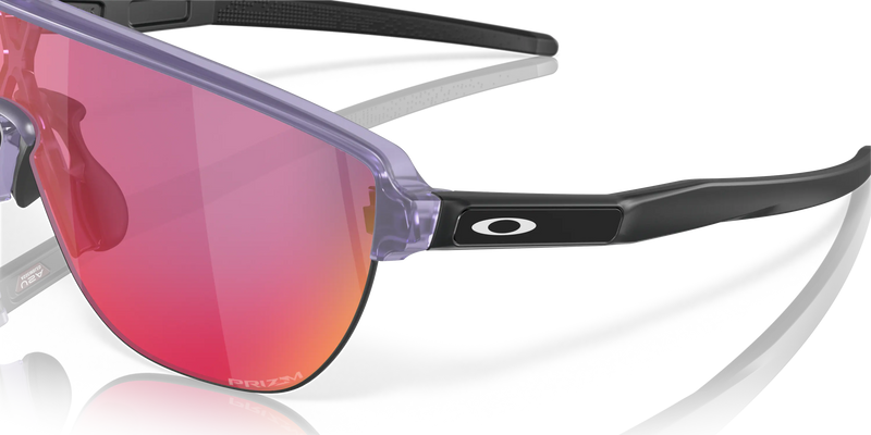 Oakley Corridor Rectangular Men Sunglasses - Front view, showcasing semi-rimless shield design and Unobtainium features