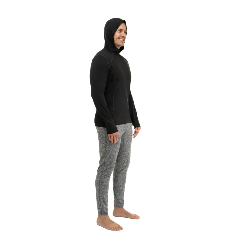 Hot Chillys Men Clima-Tek Hoodie Midweight Relaxed Fit Base Layer