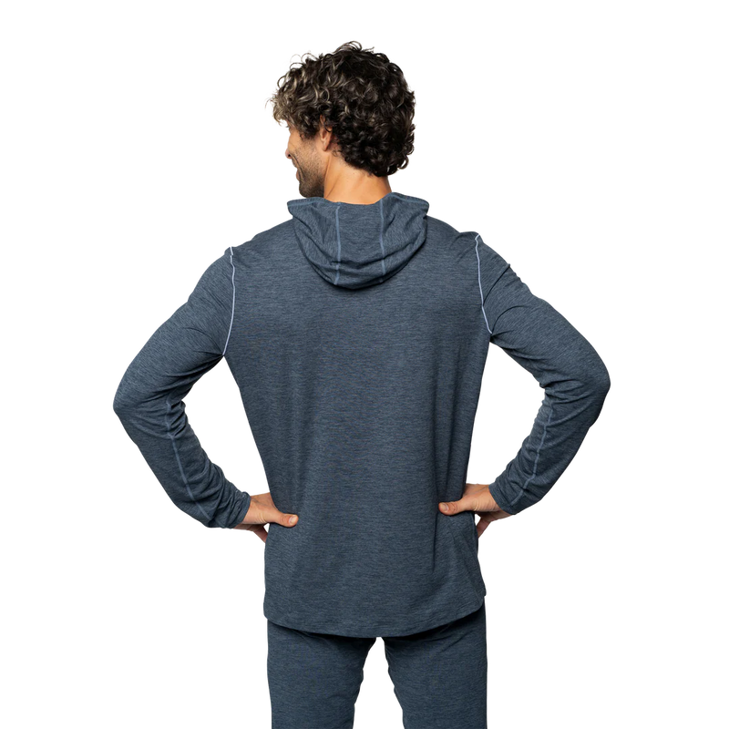 Hot Chillys Men Clima-Tek Hoodie Midweight Relaxed Fit Base Layer