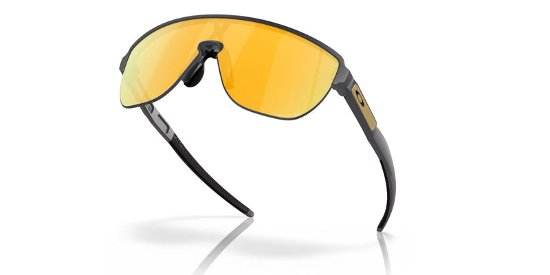 Oakley Corridor Rectangular Men Sunglasses - Front view, showcasing semi-rimless shield design and Unobtainium features