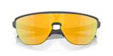 Oakley Corridor Rectangular Men Sunglasses - Front view, showcasing semi-rimless shield design and Unobtainium features