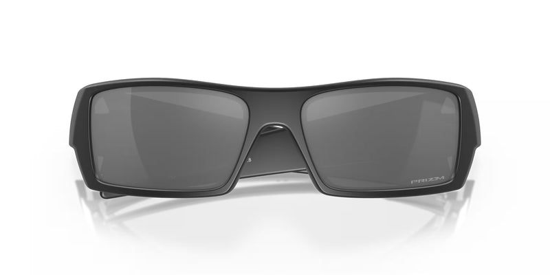 "Oakley Gascan Unisex Lifestyle Sunglasses - Front view, showcasing high-wrap design with straight edges and hard lines"