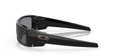 "Oakley Gascan Unisex Lifestyle Sunglasses - Front view, showcasing high-wrap design with straight edges and hard lines"