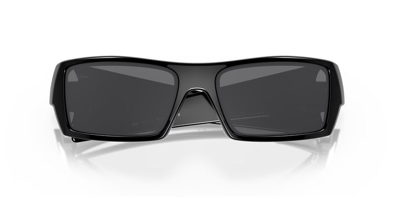 "Oakley Gascan Unisex Lifestyle Sunglasses - Front view, showcasing high-wrap design with straight edges and hard lines"