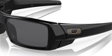 "Oakley Gascan Unisex Lifestyle Sunglasses - Front view, showcasing high-wrap design with straight edges and hard lines"