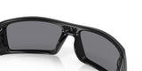 "Oakley Gascan Unisex Lifestyle Sunglasses - Front view, showcasing high-wrap design with straight edges and hard lines"