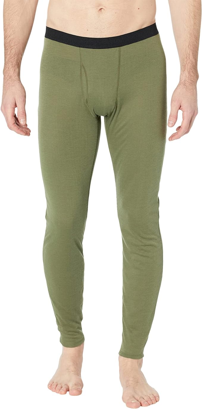 Hot Chillys Men Pepper Bi-Ply Bottom - Thermal Base Layer Pants green