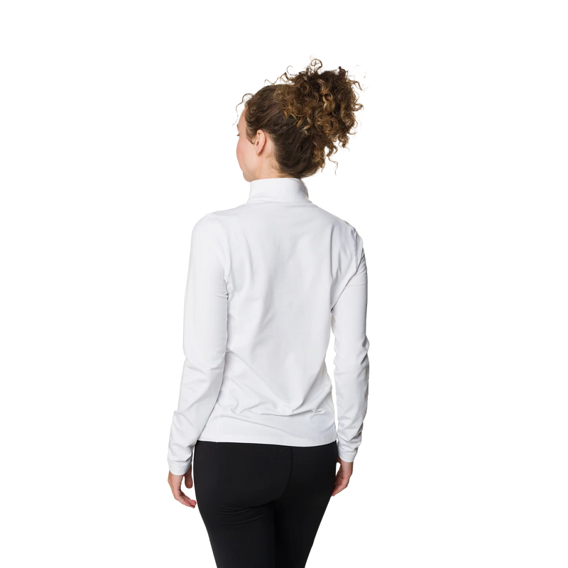 Hot Chillys Women Micro-Elite Chamois Solid Zip-T Midweight Body Fit Base Layer