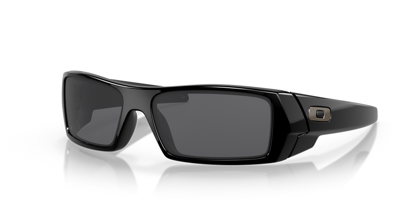 "Oakley Gascan Unisex Lifestyle Sunglasses - Front view, showcasing high-wrap design with straight edges and hard lines"