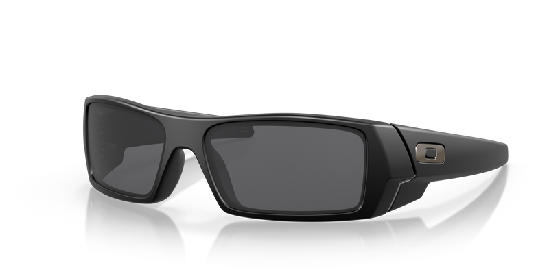 "Oakley Gascan Unisex Lifestyle Sunglasses - Front view, showcasing high-wrap design with straight edges and hard lines"