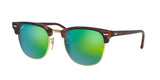 Ray-Ban Clubmaster Unisex Lifestyle Sunglasses - Front view showcasing sleek all-metal frames and gradient lenses Original