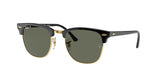 Ray-Ban Clubmaster Unisex Lifestyle Sunglasses - Front view showcasing sleek all-metal frames and gradient lenses