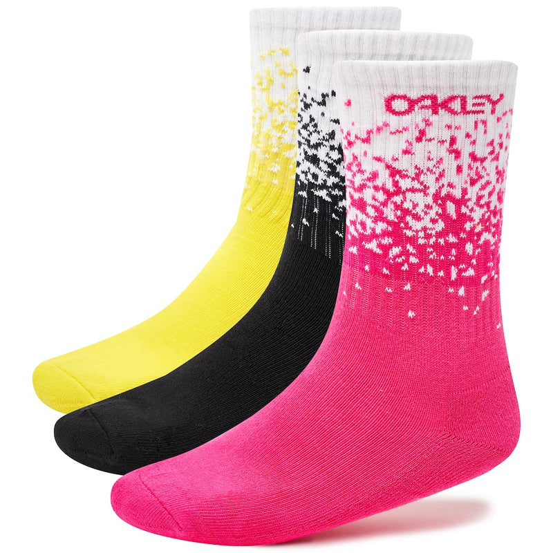 OAKLEY 3 PACK GRADIENT SOCKS MEN LIFESTYLE SOCKS
