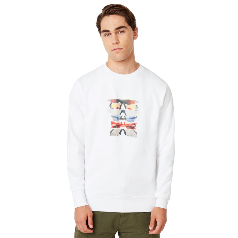 Oakley Sunglass Print Crewneck Men Lifestyle Sweatshirt