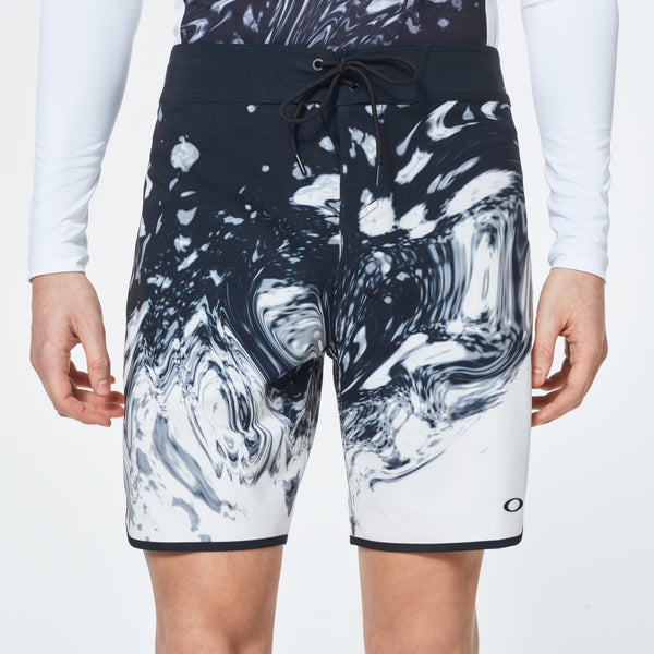 OAKLEY MARBLE BOARDSHORT 19 MEN SURF BOARDSHORT - Black Marble Print / 30