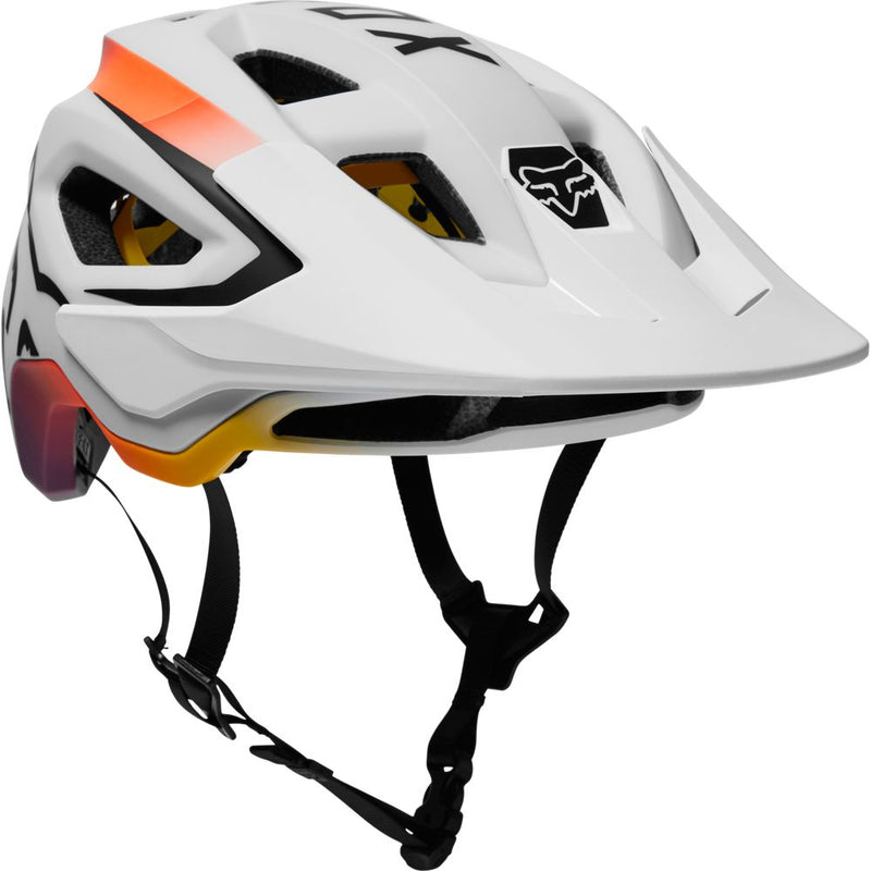 "Fox Racing Unisex Speedframe Vinish Helmet - Adjustable Visor and 360-degree Fit System"