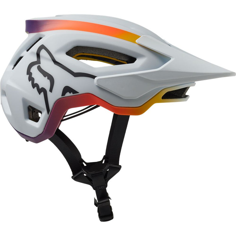 "Fox Racing Unisex Speedframe Vinish Helmet - Adjustable Visor and 360-degree Fit System"