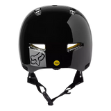 Fox Racing Unisex Flight Pro Helmet - Front view, showcasing MIPS technology and 360 fit system Black 6