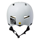 Fox Racing Unisex Flight Pro Helmet - Front view, showcasing MIPS technology and 360 fit system White Back