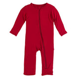 KicKee Pants Bamboo Solid Coverall with Zipper