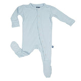 KicKee Pants Bamboo Solid Footie with Snaps 