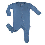 KicKee Pants Bamboo Solid Footie with Snaps 