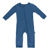 KicKee Pants Bamboo Solid Coverall with Zipper