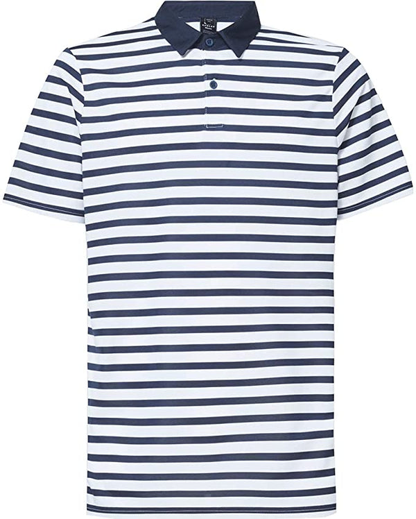 Oakley Bicolor Striped Ss Polo Men Golf Polo