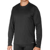 Hot Chillys Men Peachskins Solid Crewneck - Front view, showcasing lightweight thermal fabric and crewneck design