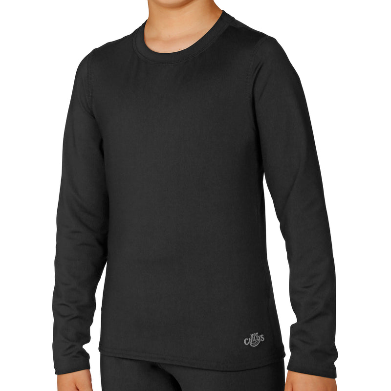 Hot Chillys Youth Micro-Elite Chamois Crewneck