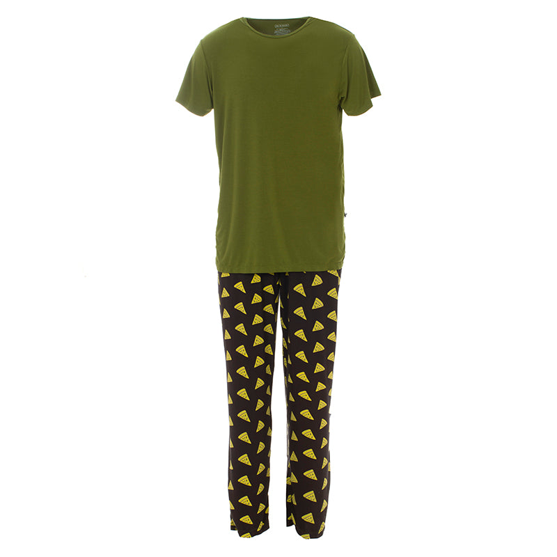 Kickee Pants Men's Print Short Sleeve Pajama Set
