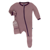 Kickee Pants Solid Footie with Zipper