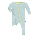 Kickee Pants Solid Footie with Zipper