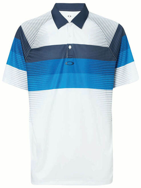 OAKLEY COLOR BLOCK GRAPHIC POLO MEN GOLF POLO SHIRT